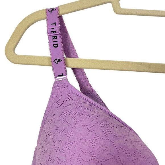 Torrid Curve Lightly Lined Full Coverage Balconette Lace Bra 16923061 sz 40DD - Picture 5 of 16